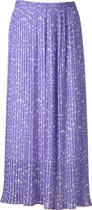 Dames plisse rok stippen lila lang | Maat Onze size (XS-XL)