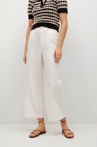 Mango Broek Culotte Van Linnen En Katoen 87098630 01 Dames Maat - W34