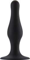 Butt Plug with Suction Cup - Small - Black - Butt Plugs & Anal Dildos -