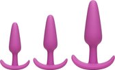 Naughty 1 Trainer Set - Pink - Butt Plugs & Anal Dildos - Kits