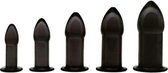 Anaal trainer set (5 stuks) - zwart - Sextoys - Anaal Toys