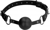 Ouch! Skulls and Bones - Silicone Ball Gag - Black - Bondage Toys - Accessories