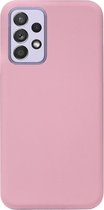 - ADEL Siliconen Back Cover Softcase Hoesje Geschikt voor Samsung Galaxy A52(s) (5G/ 4G) - Roze