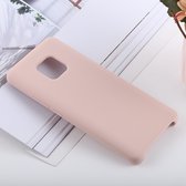 Huawei Mate 20 Pro Hoesje - Mobigear - Rubber Touch Serie - Hard Kunststof Backcover - Roze - Hoesje Geschikt Voor Huawei Mate 20 Pro