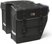 dubbele fietstas Superior Midi 27L polyester zwart