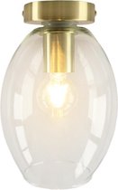 Olucia Marwin - Plafondlamp - Goud/Transparant - E27