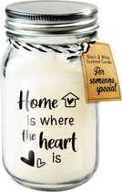 Black & White geurkaars - Home is where the heart