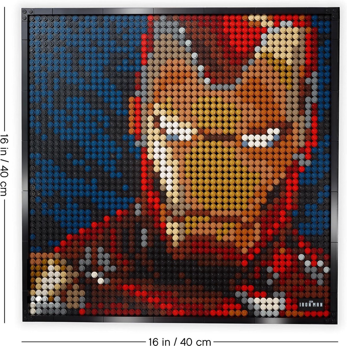 Lego art on sale iron man