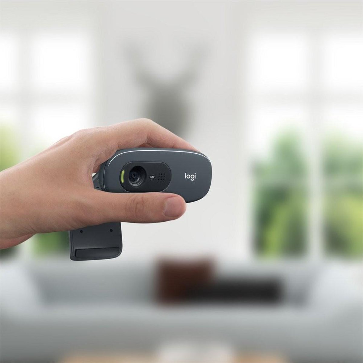 Logitech C270 - 720p HD webcam met ingebouwde microfoon thumbnail 6