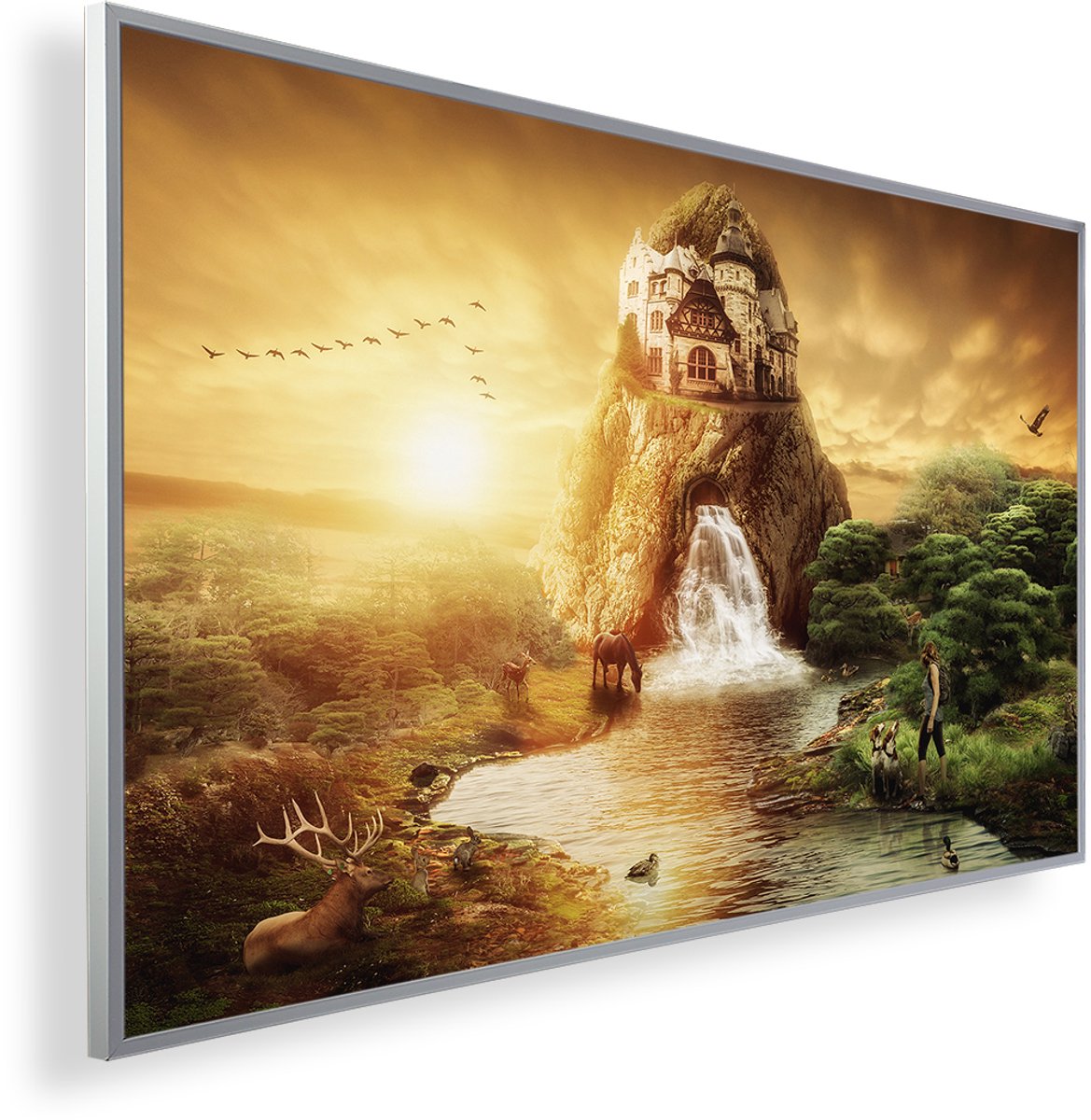 Infrarood Verwarmingspaneel 450W met fotomotief en Smart Thermostaat (5 jaar Garantie) - Fantasy 23