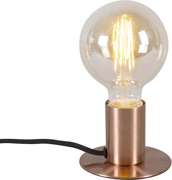 QAZQA facil - Design Tafellamp - 1 lichts - H 64 mm - Koper - Woonkamer | Slaapkamer | Keuken