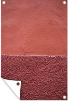 Muurdecoratie Gekleurde buitenmuur - 120x180 cm - Tuinposter
