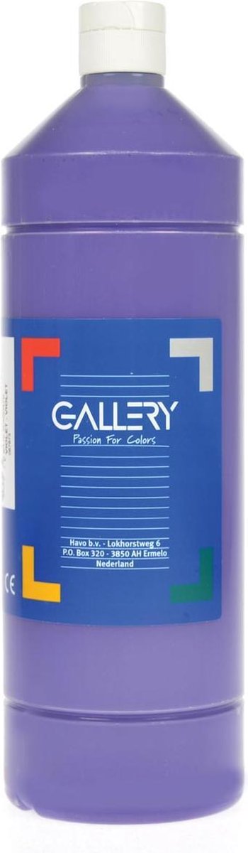 Gallery plakkaatverf, flacon van 1 l, paars
