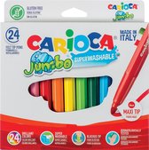 Viltstift carioca jumbo maxi assorti 24st | Set a 24 stuk