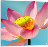 Tuinposter – Roze Bloem - 100x100cm Foto op Tuinposter  (wanddecoratie voor buiten en binnen)