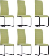 Medina Eetkamerstoelen 6 st stof groen
