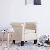 Medina Fauteuil met kussen stof crème