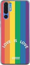 6F hoesje - geschikt voor Huawei P30 Pro -  Transparant TPU Case - #LGBT - Love Is Love #ffffff