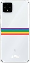 6F hoesje - geschikt voor Google Pixel 4 XL -  Transparant TPU Case - #LGBT - Horizontal #ffffff