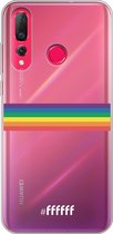 6F hoesje - geschikt voor Huawei P30 Lite -  Transparant TPU Case - #LGBT - Horizontal #ffffff