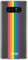 6F hoesje - geschikt voor Samsung Galaxy Note 8 -  Transparant TPU Case - #LGBT - Vertical #ffffff