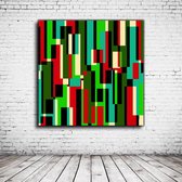 Modern Art N° 140 Canvas - 90 x 90 cm - Canvasprint - Op dennenhouten kader - Geprint Schilderij - Popart Wanddecoratie
