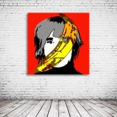 Pop Art Andy Warhol Canvas - 100 x 100 cm - Canvasprint - Op dennenhouten kader - Geprint Schilderij - Popart Wanddecoratie