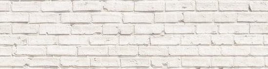 Crearreda Muursticker Backsplash White Bricks 45x180cm Pvc Wit