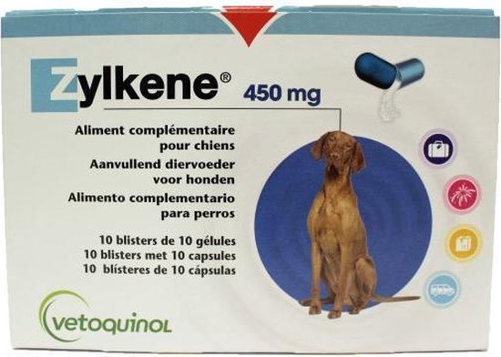 Zylkene 75 mg - 100 capsules (kat & kleine hond) | bol.com