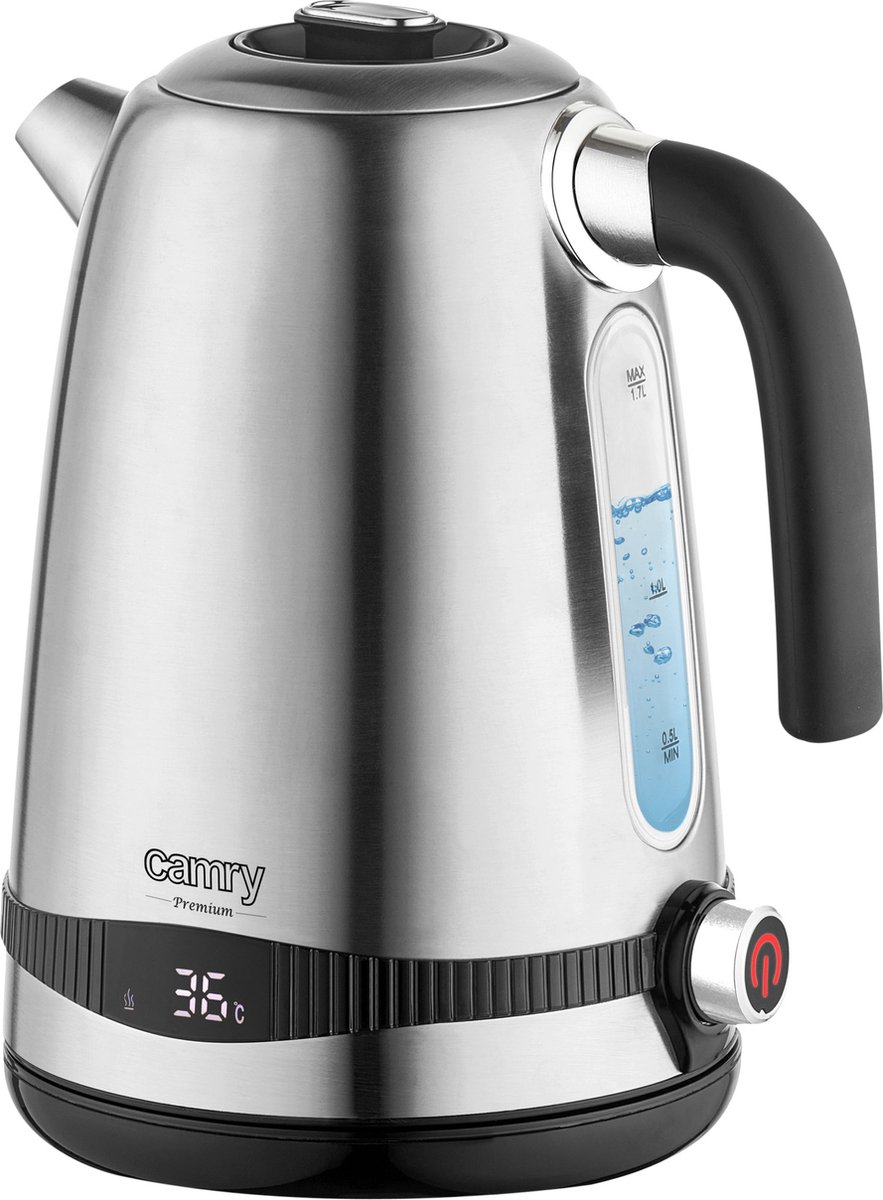 Ketel Waterkoker 17L met temperatuurindicatie - RVS CR 1291 Camry