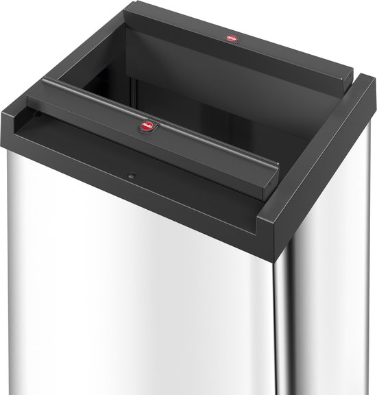 Hailo Big-Box Swing L Prullenbak - 35 l - met RVS