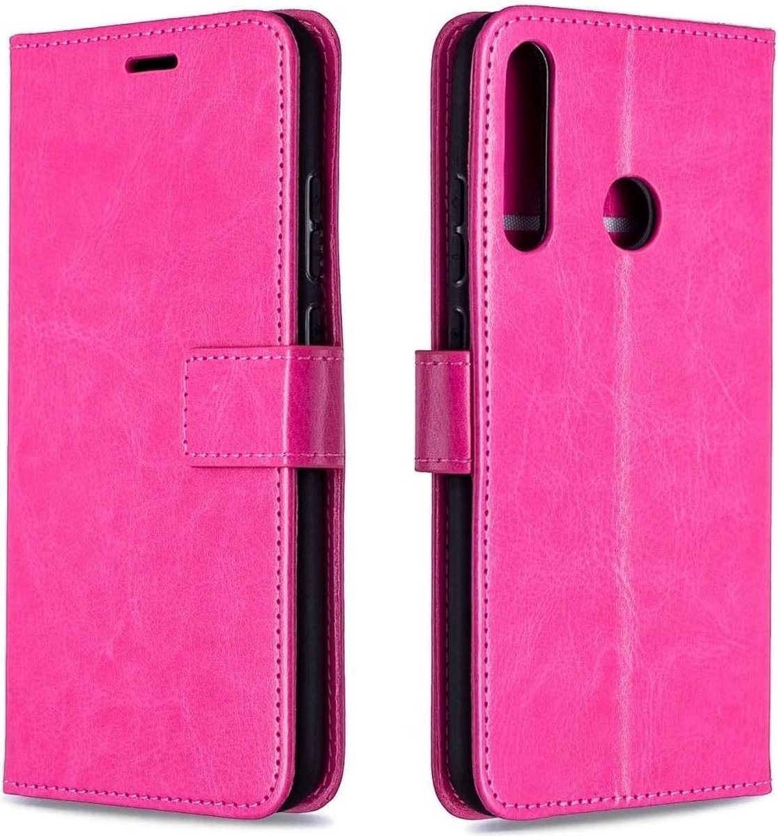Portemonnee Book Case Hoesje Geschikt voor: Huawei P40 Lite E 2020 - roze
