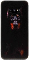 - ADEL Siliconen Back Cover Softcase Hoesje Geschikt voor Samsung Galaxy Note 9 - Dobermann Pinscher Hond