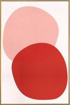 JUNIQE - Poster met kunststof lijst Pink -20x30 /Roze