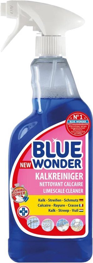 6x Blue Wonder Kalkreiniger Spray 750 ml
