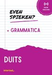 Even Spieken - Duits grammatica