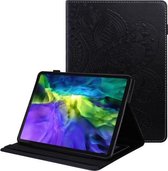 Peacock Tail Embossing-patroon Horizontale flip-lederen hoes met houder & kaartsleuven & portemonnee & antislipstrip & wake-up / slaapfunctie voor iPad Pro 11 2021 / 2020 (zwart)