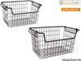 BLACK STAPELBAAR BASKET 39.5X27X23CM CONFORTIME