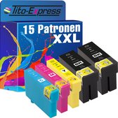 PlatinumSerie 15x cartridge alternatief voor Epson 34XL T3471-T3474
