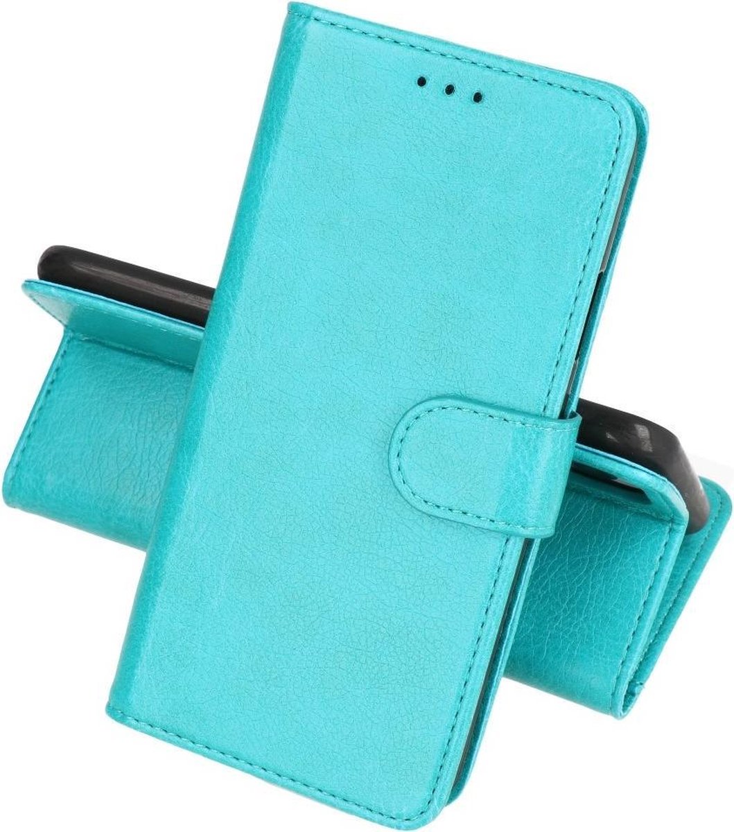 Hoesje Geschikt voor Samsung Galaxy A22 5G - Kaarthouder Book Case Telefoonhoesje - Groen