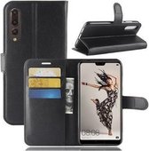 Huawei P20 Pro Hoesje Wallet Case Zwart