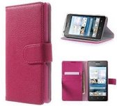 Huawei G525 Hoesje Wallet Case Roze