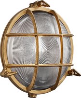 Nordlux Polperro scheepslamp - buitenlamp - E27 - IP65 - goud