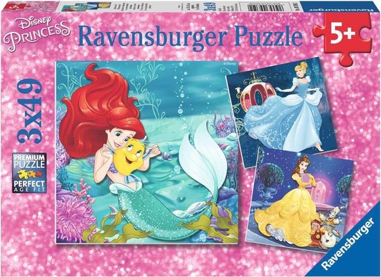 Ravensburger puzzel Disney Princess Avonturen van de prinsessen - Drie ...