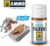 AMMO MIG 0821 Acrylic Filter Rust - 15ml Effecten potje
