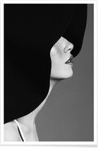 JUNIQE - Poster In Vogue -13x18 /Wit & Zwart