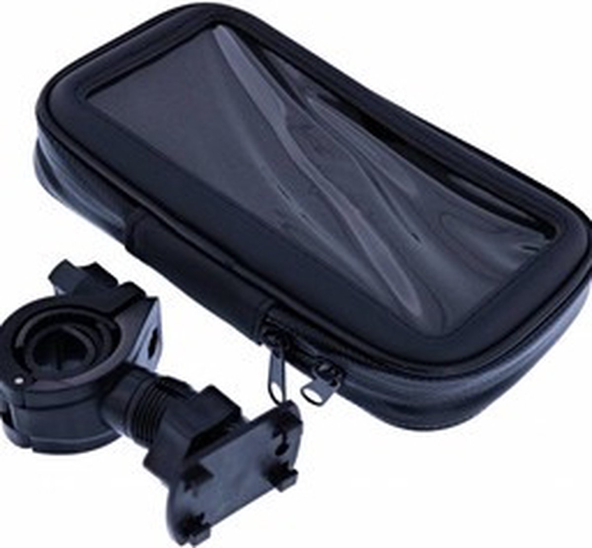 Zwart Fiets Houder Universeel Waterdicht & Shockproof Large Hoesje voor iPhone Xr