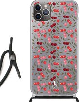 iPhone 11 Pro Max hoesje met koord - Cherry's