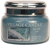 Village Candle Geurkaars Sea Salt Surf 9,5 Cm Wax/glas Blauw