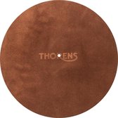 Thorens Leather turntable mat bruin/ cognac Platenspeleraccessoire